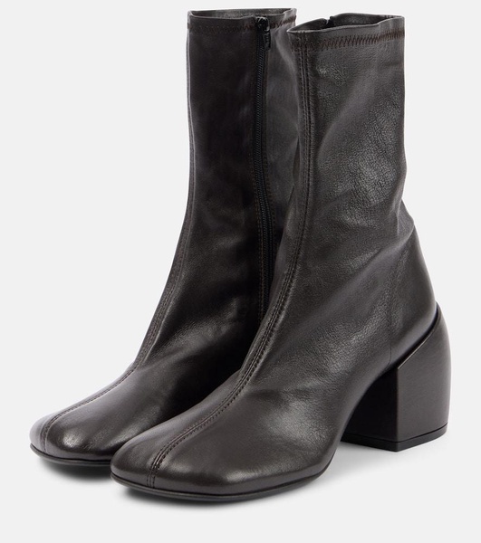 Leather ankle boots