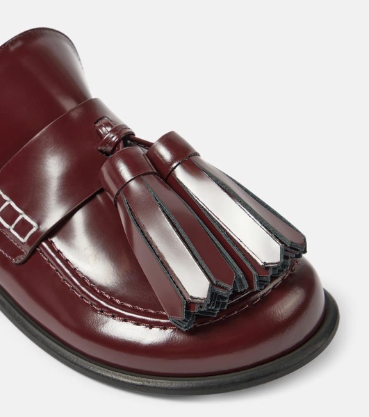 Tassel leather loafers