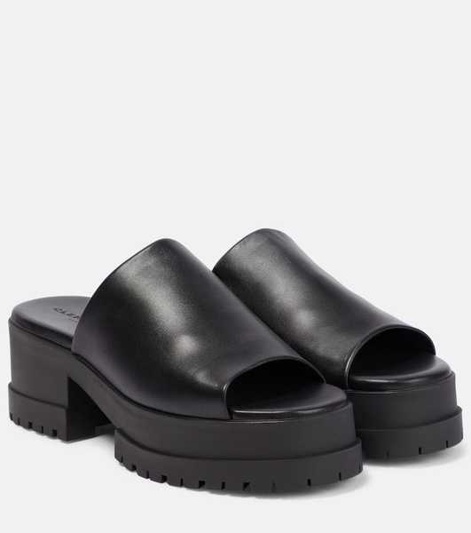 Wiam leather platform mules