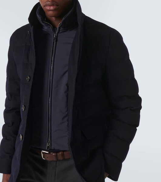 Cashmere puffer jacket