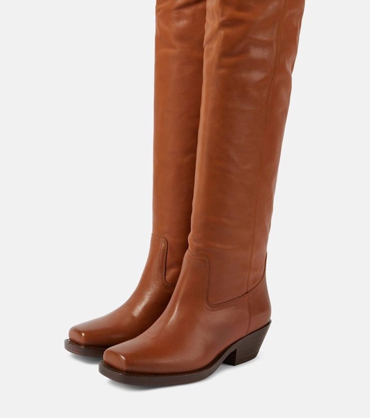 Amati leather over-the-knee boots