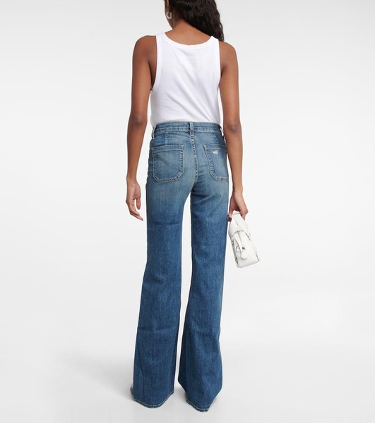 Florence high-rise flared jeans