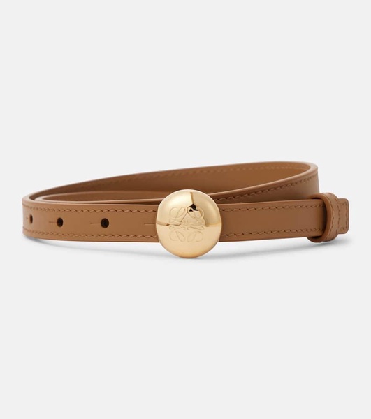 Pebble Anagram leather belt