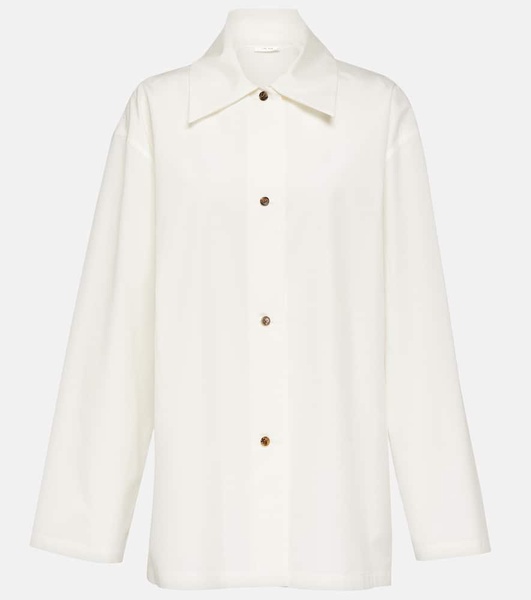 white Rigel wool shirt