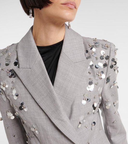 Getty embellished wool blazer