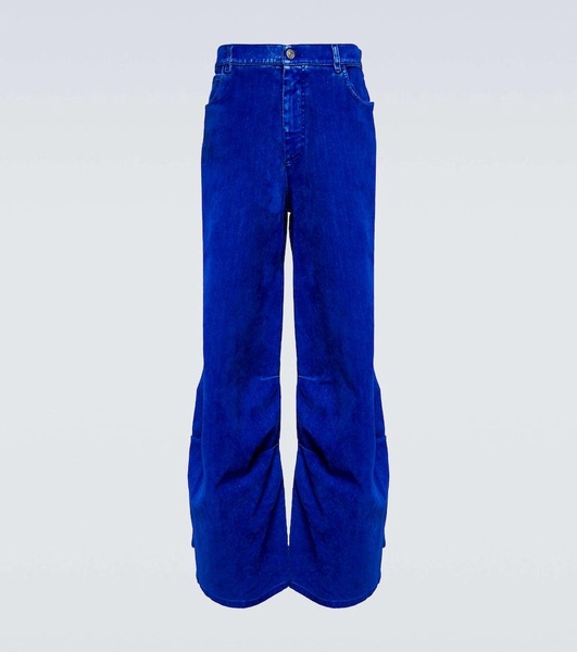 Mid-rise barrel-leg jeans