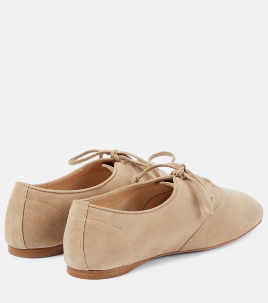 Maya leather lace-up flats 