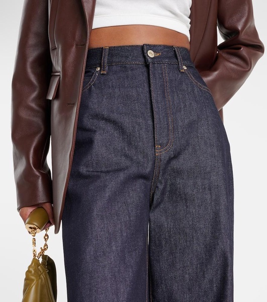 High-rise wide-leg jeans