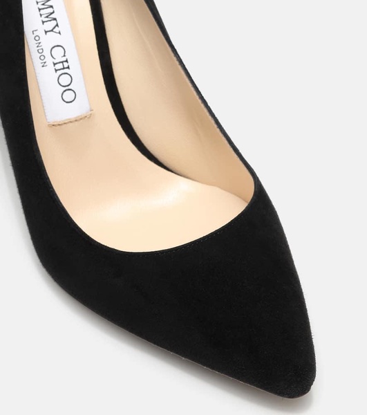 Romy 100 suede pumps