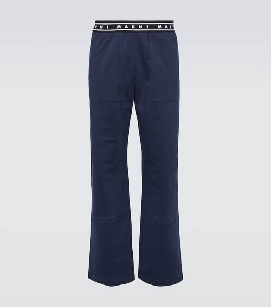 Cotton straight pants