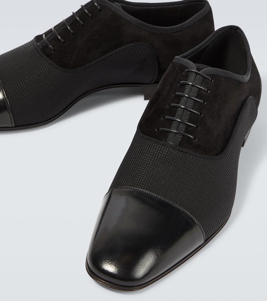 Greggo leather-trimmed Oxford shoes