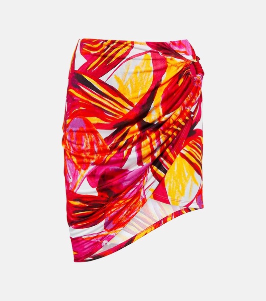 Coastline printed miniskirt