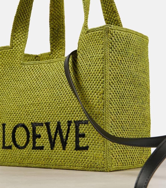 Paula's Ibiza Font Medium raffia shopper