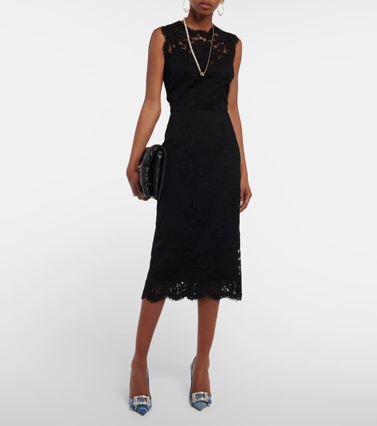 Lace midi dress