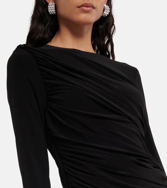 Diana ruched jersey midi dress