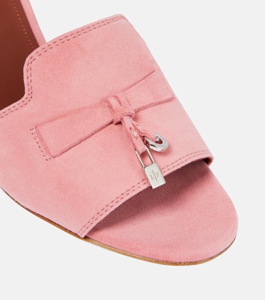 Summer Charms suede mules