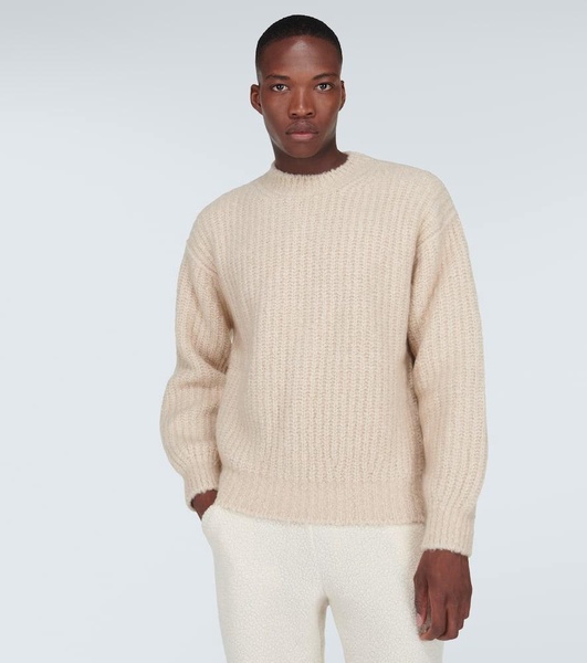 Ribbed-knit cashmere sweater