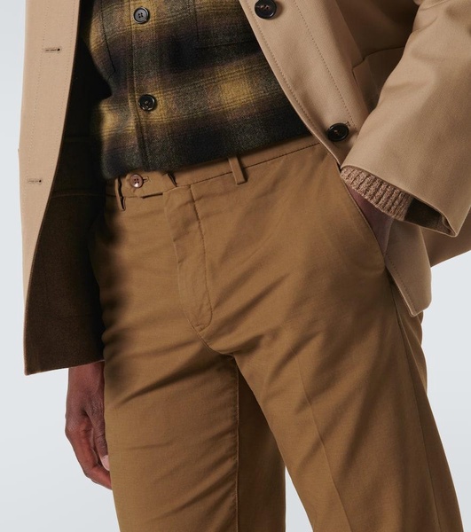 Carlo cotton-blend satin chinos