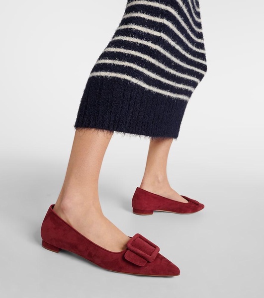 Maysalepumpflat suede ballet flats