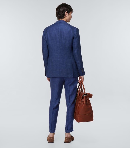 Linen, wool and silk suit