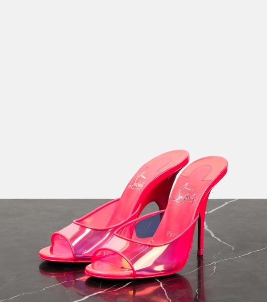 Just Arch PVC and patent leather mules