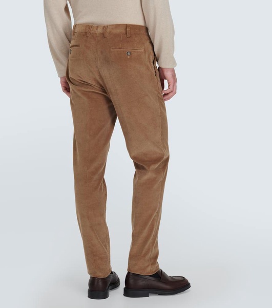 Pantaflat cotton corduroy slim pants