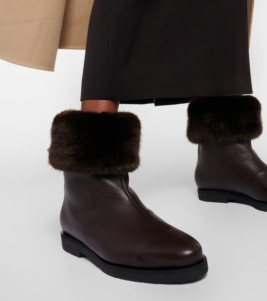 The Off-Duty faux fur-lined leather boots