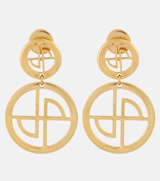 Logo drop earrings