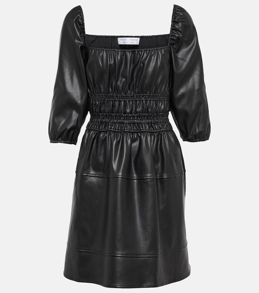 White Label faux leather minidress