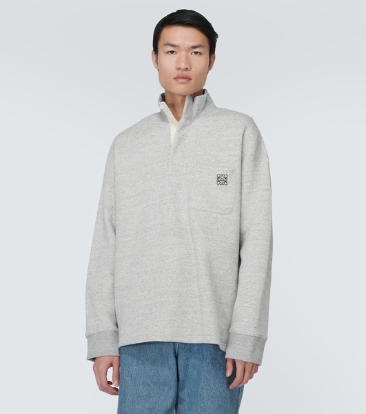 Cotton fleece sweatshirt