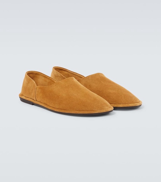 Canal suede slip-on shoes