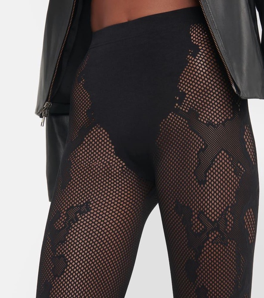 Cobra fishnet leggings