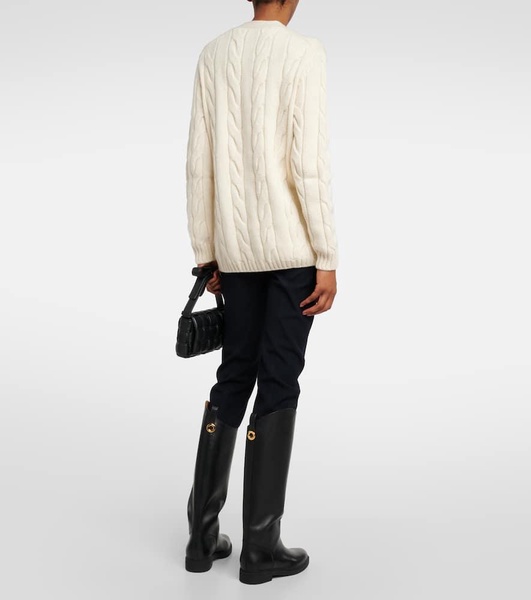 Napier cable-knit cashmere cardigan