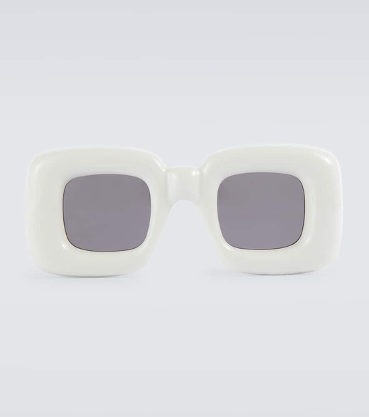 Inflated rectangular sunglasses