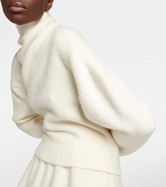 Enoch asymmetric wool turtleneck sweater