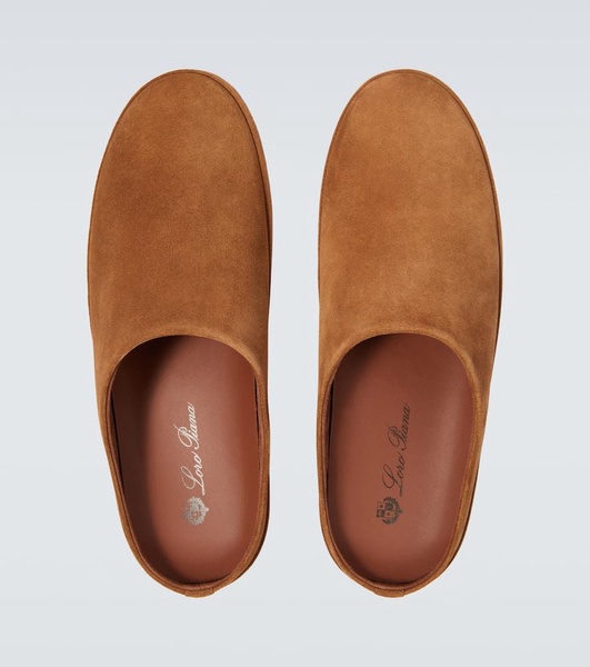 Suede mules 