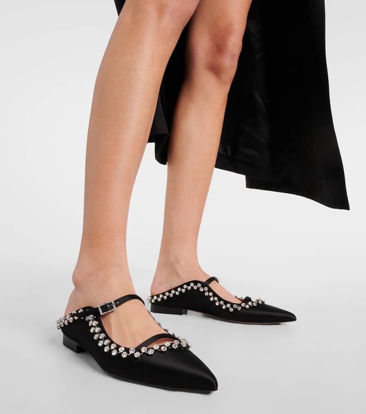 Gala embellished satin mules