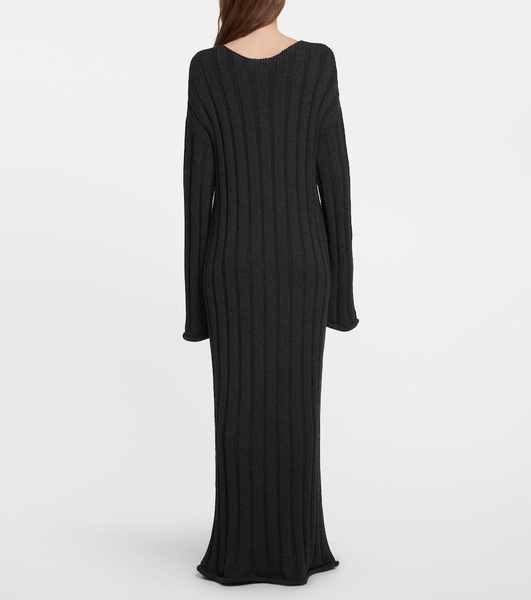 Danielas Ribbed-Knit Wool-Blend Maxi Dress