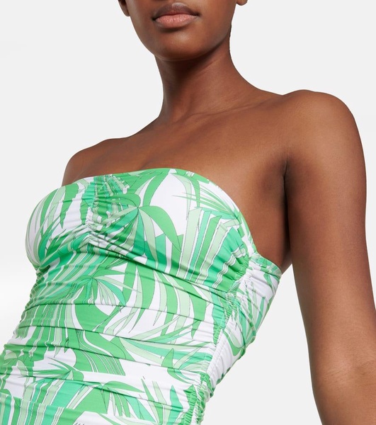 Sydney strapless printed swimsuit