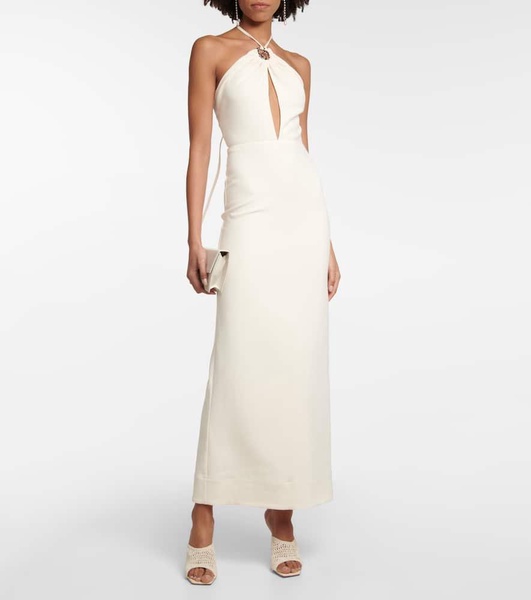 Abigail crepe maxi dress