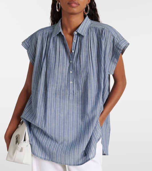 Normandy striped cotton blouse