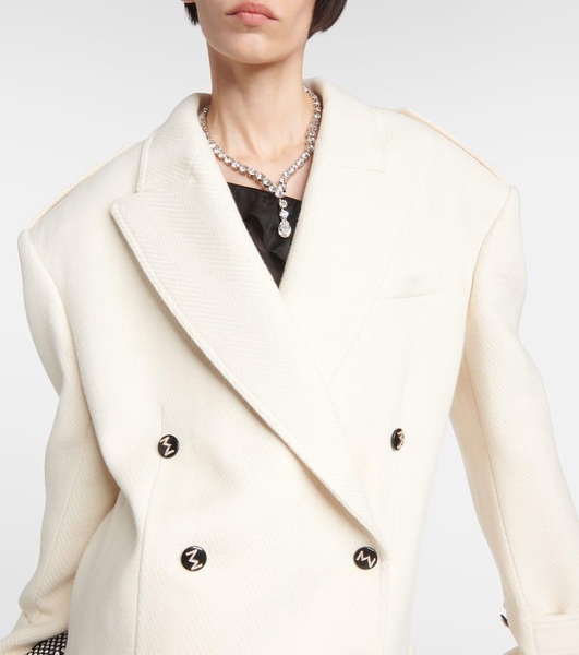 Rutul cotton and wool-blend coat