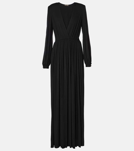 Bianca gathered jersey maxi dress