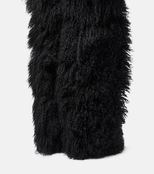 Shearling fur boots