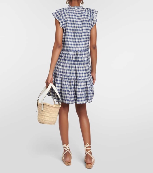 Zee gingham cotton minidress