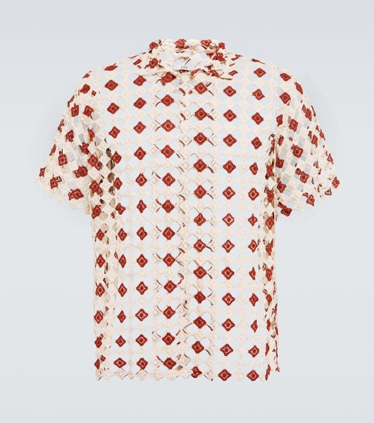 Diamond Lace bowling shirt