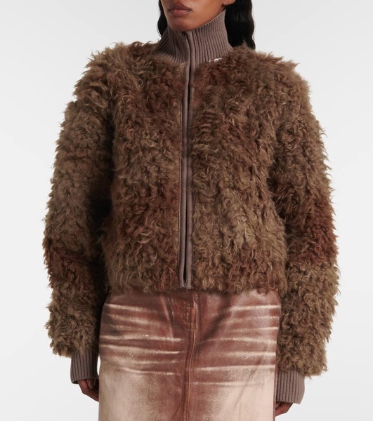 Faux-fur jacket