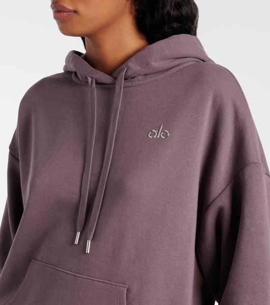 Accolade cotton-blend hoodie