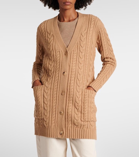 Calotta wool and cashmere cardigan