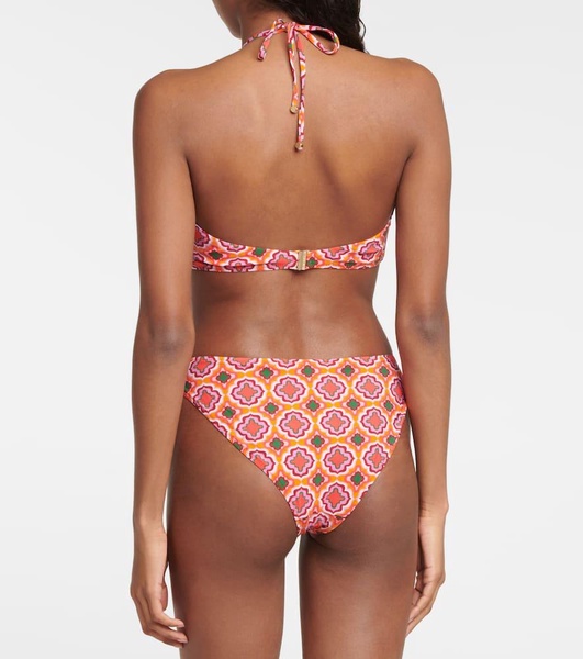 Printed halterneck bikini